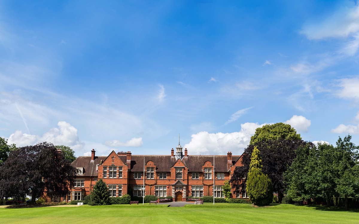 Harper Adams Main Building blue sky