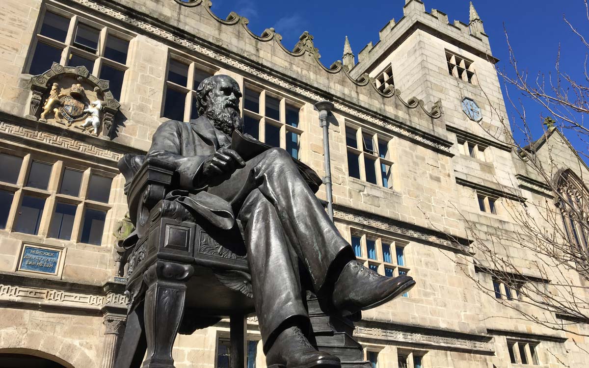Charles Darvin Statue - Shrewsbury