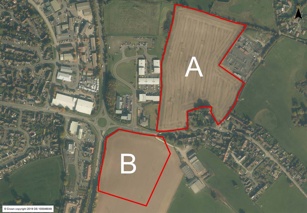 Aerial view of the Sheet Road site