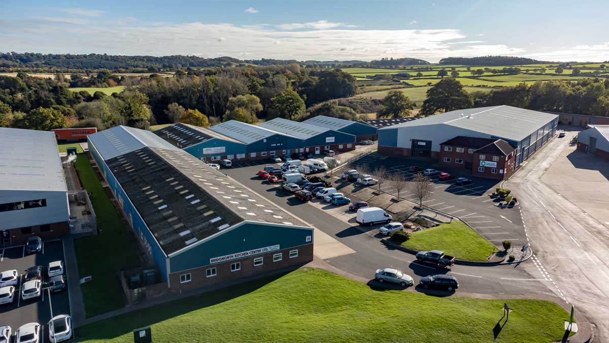 Aerial View Of Stanmore Industrial Estate